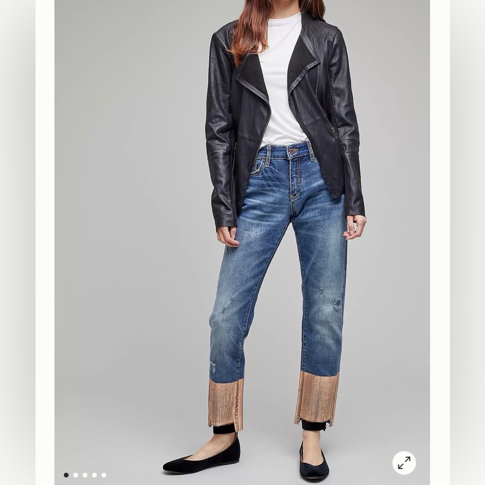 Pilcro and the Letterpress by Anthropologie Slim Boyfriend Jeans Size 27